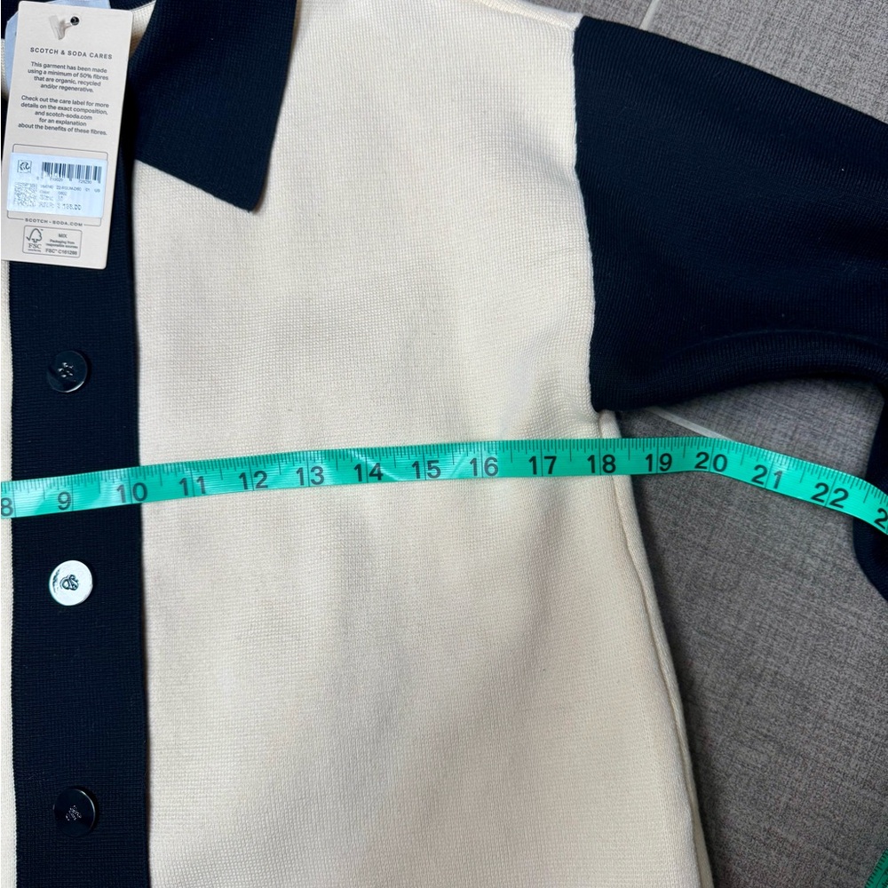 Scotch & Soda Black and Cream Cardigan - Picture 9 of 14